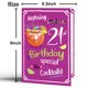 thumbnail image 2 of Tarjeta de felicitación uugtcard, regalo de 21 cumpleaños para ella con sobre, 2 of 6
