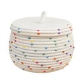 thumbnail image 1 of GROWTH TANK Lidded Storage Basket 25x16cm Handmade Storage Box Decorative Home Decor Desktop, 1 of 7