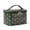 Dark Green Pink, variant on Glossy Polka Dot PVC Makeup Bag, Waterproof Large Capacity Travel Cosmetic Pouch with Handle, Zippered Toiletry Storage Organizer for Shampoo Brushes Skincare (Orange-Red)