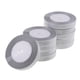 thumbnail image 2 of 10 rollos de cinta para manualidades de 250 yardas, para coser, para decorar tartas de boda, color plateado, 15 mm Plata 15mm, 2 of 8
