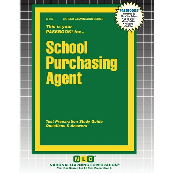Career Examination School Purchasing Agent, Book 863, (Paperback)