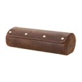 thumbnail image 2 of Caja de almacenamiento para relojes, 3 ranuras, utilidad compacta, anticaída, soporte para colección de joyas, caja enrollable para regalo, oficina, Marrón, 2 of 8