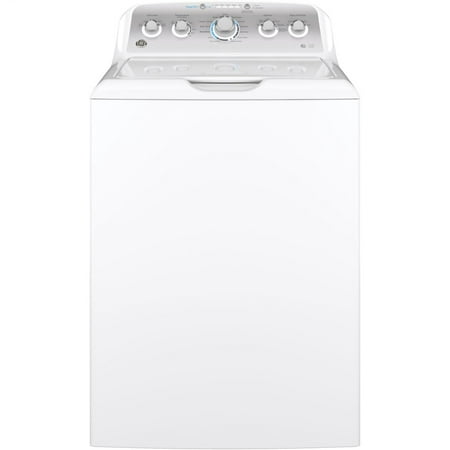 GE GTW500ASNWS Top Loading Washer with Stainless Steel Basket, 4.6 Cu. Ft. Capacity, 13 Cycles, White