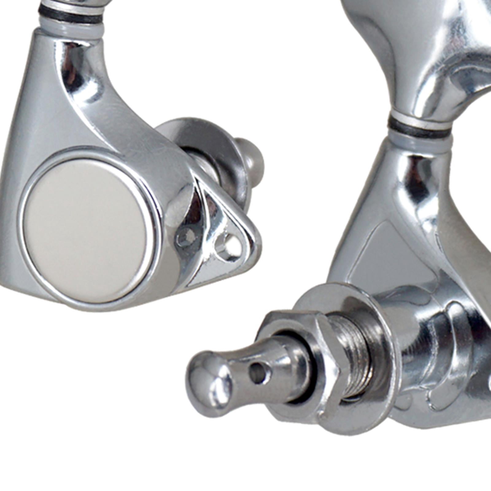 JWQFBC 6 Pieces Guitar String Tuning Pegs 2L and 4R 1:18 Retro Design Parts Lightweight
