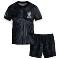 thumbnail image 2 of Brazil Soccer Jersey Outfits for Kids Boys Girls Shorts Athletic Outfit For Youth Sports Team Training Play Football Clothes Set 3-14 Years, 2 of 5