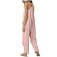 thumbnail image 5 of Lounge Pants Women Sevevn Womens Jumpsuits Casual Overalls Sleeveless Strap Rompers Travel Vacation Outfits Fall Fashion Clothes, 5 of 7
