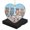 AX0015, variant on Funny Christmas Ornament,Adorable Portrait Of Poodle Puppy,Xmas Heart-Shaped Ceramic Pendant