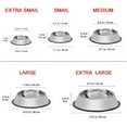 thumbnail image 7 of 2 Pack Stainless Steel Dog Bowls, Dog Dishes 8oz/ 12oz/ 18oz/ 28oz/ 48oz, Cat Bowl Water and Food Bowl with Non-slip Rubber Base, for Small/Medium/Large Dogs, Cats, Puppy Rabbit and Kitten, 7 of 7