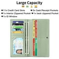 thumbnail image 4 of Sendefn Wallets for Women RFID Blocking Ultra Slim Real Leather Credit Card Holder Clutch, 4 of 6