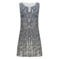 thumbnail image 5 of Edvintorg Dress for Women Women Fashion Printed Casual Round-Neck Sleeveless Long Dress, 5 of 5