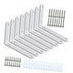 thumbnail image 4 of Juego de 8 soportes de esquina resistentes con tornillos para estantes de pared, soportes en L Blanco, 4 of 9