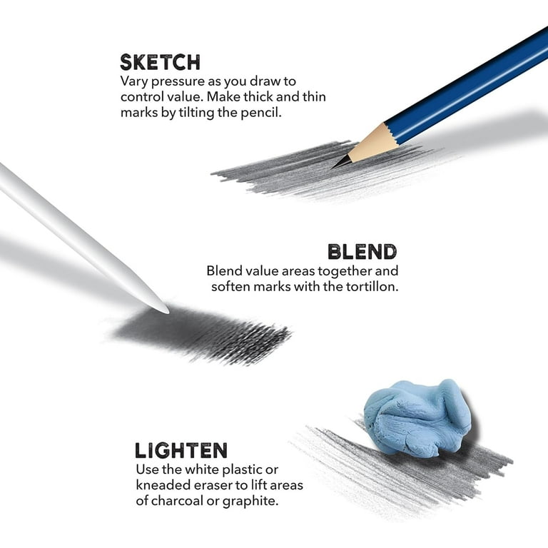 Royal Langnickel Color Pencils Oil Pastels Charcoal Art Set