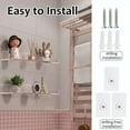 thumbnail image 7 of Deago 2 Pack 12" Acrylic Floating Shelf Wall Mounted Invisible Clear Shelves for Living Room Office Bedroom Bathroom Kitchen, 7 of 7