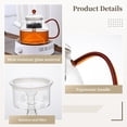 thumbnail image 5 of Glass Teapot, Stove-top and Microwave Safe Glass Teapot 1200ml with Removable Tea Glass Infuser, Blooming and Loose Leaf Tea Maker Set, 5 of 5