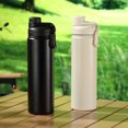 thumbnail image 1 of Mainstays 2PK 24 oz S/S Chug Bottle Black and White, 1 of 7