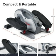 Sunny Health & Fitness SMART Portable Magnetic Under Desk Elliptical Trainer with Free SunnyFit® App