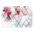 thumbnail image 2 of Tiptophomedecor Peel and Stick Wallpaper Wall Mural - Abstract Geometric Triangle Art - Removable Wall Decals, 2 of 3