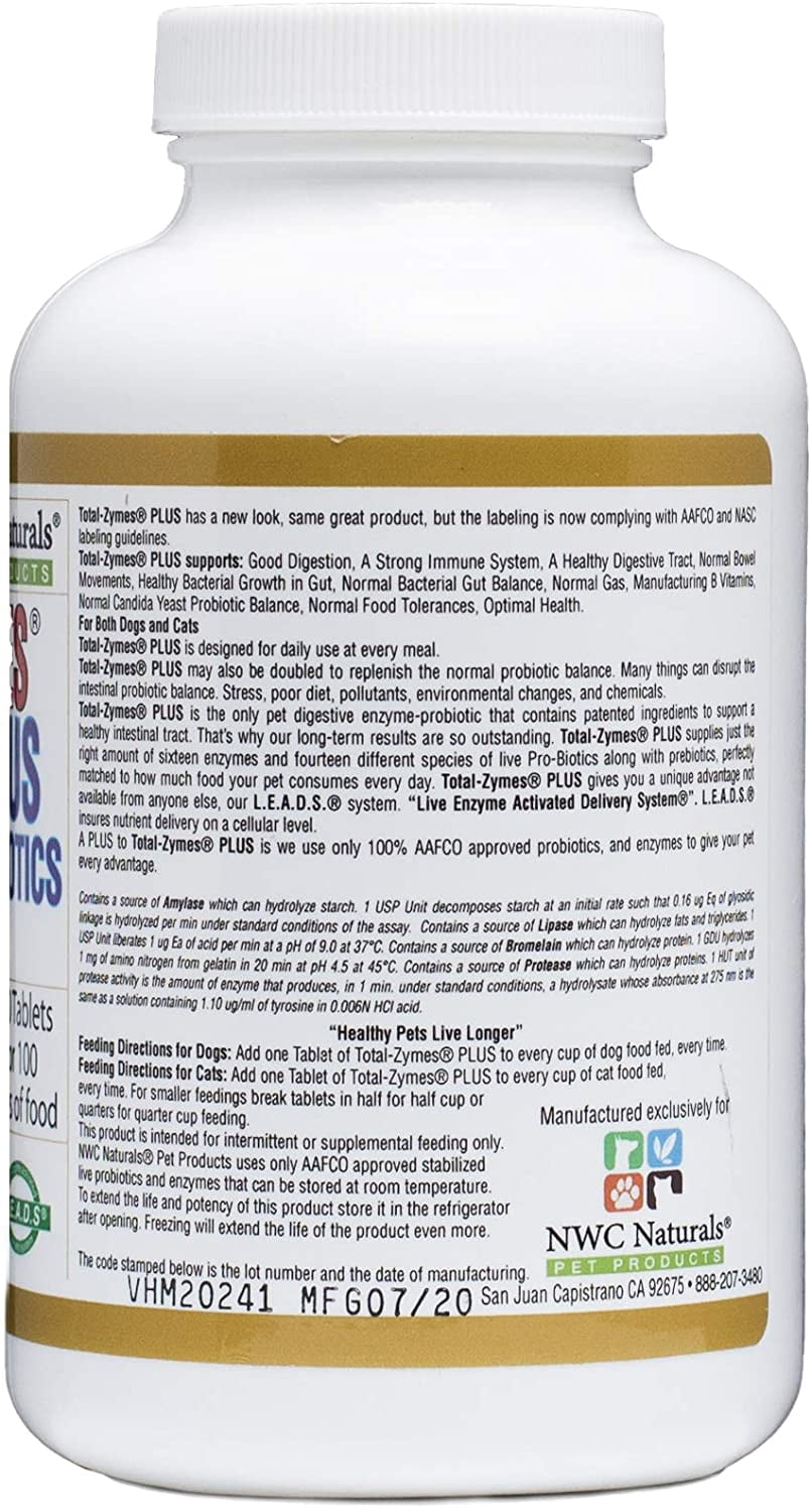 Total-Zymes Plus digestive enzyme, probiotic combo for pets