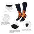 thumbnail image 3 of Sigee Tennis Ball In Fire1 for Socks for Men Women Socks Stocking Compression Socks, 3 of 6