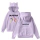 thumbnail image 1 of pop Huntrix Print Cat Ears Hoodie with De-mon Sweatshirt HUNTRX Movie Fashion Streetwear Long Sleeve Print Soft Sweatshirt M, 1 of 4