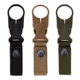 thumbnail image 3 of Portátil al aire libre senderismo Nylon correas portabotellas hebilla Clip (verde militar) Tmvgtek excursión de campamento, 3 of 8