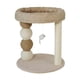 thumbnail image 2 of Rascador para gatos, rascador de sisal para gatos, mueble pequeño para gatos con juguete colgante, percha con base alfombrada para gatos pequeños marrón, 2 of 8