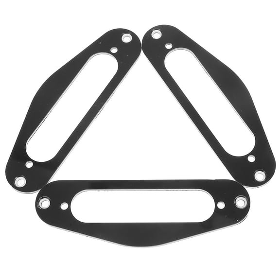 3 Pcs Single Coil Pickup Ring Guitar Pickups Electric Black