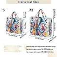 thumbnail image 2 of FORMRS Womens Corduroy Tote Bag Crossbody Shoulder Handbag with Pocket, Musical Pattern, 2 of 7