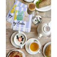 thumbnail image 4 of Easter Purple Striped Kitchen Dish Towels for Drying Dishes Set of 3, Spring Colorful Bunny Polka Dot Waffle Weave Microfiber Hand Tea Bathroom Towels Quick Dry & Absorbent Towel 15.7x23.6, 4 of 7