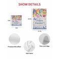 thumbnail image 7 of Happy Easter Kitchen Dish Towels for Drying Dishes Set of 2, Colorful Eggs Spring Tulips Flowers Farm Wooden Waffle Weave Microfiber Hand Tea Bathroom Towels Quick Dry & Absorbent Towel 12x12, 7 of 7