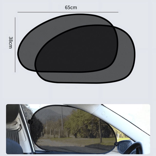 Car windshield sun visor full rear window sun visor side window sun visor (mesh slant 2-pack)