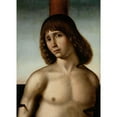 thumbnail image 2 of Antonio De Saliba 11x14 Gold Ornate Wood Frame and Double Matted Museum Art Print Titled - St. Sebastian at the Column (ca. 1475 - 1500), 2 of 4
