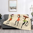 thumbnail image 2 of Gaeub African Women Printed Flannel Throw Blanket,Plush Throw,Fuzzy Bed Blanket for Bedding Sofa and Travel,Decorative Blanket-80"x60", 2 of 6