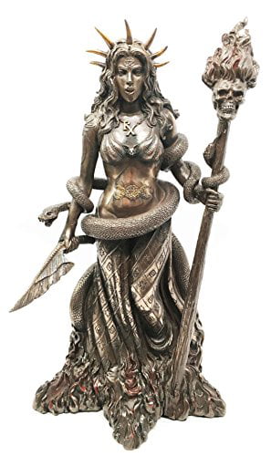 JFSM INC Hecate Greek Goddess of Magic & Witchcraft Statue Sculpture White Finish