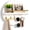 White, variant on XIMEI Key Holder for Wall Decorative with Shelf & Hooks, Mail Organizer Wall Mount, Circular Entryway Key Rack, Rustic Home Decor, Black