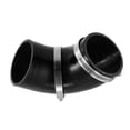 thumbnail image 2 of 3 Inch 45 Degree Silicone Hose Coupler – 4-Ply Turbo Pipe, Black With Stainless Steel Clamps 2 of 6