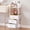 Natural, variant on Rolling Makeup Cart Organizer - Floor Skincare Make Up Storage with 3 Non-woven Fabric Drawers, Vanity Organizer Cosmetic Display Cases Holder for Skin Care Perfume Nail Polish Brush Hair Tool