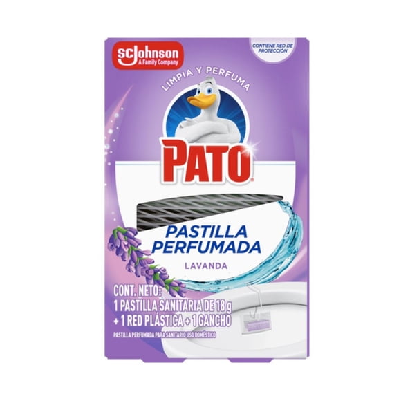 Pastilla Sanitaria en canastilla para inodoros Pato lavanda 18 gr