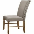 thumbnail image 3 of Transitional Dining Chair Set of 4 with Nailhead Accent, Fabric Upholstered Side Chair for Home Kitchen Dining Room, 3 of 7