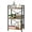 Rustic, variant on 3 Tier Bookshelf 31.49" Width, Wood and Metal Etagere Bookcase, Vintage Farmhouse Modern Wooden Big Book Shelf for Home Living Room Bedroom Office Storage(Light Coffee)
