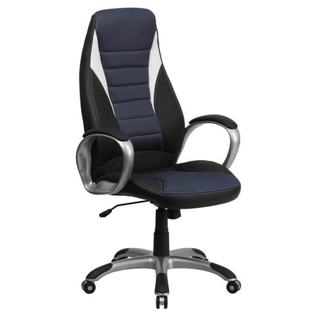 Vinyl High Back Executive Chair - Flash Furniture High Back Vinyl Executive Office Chair, Black