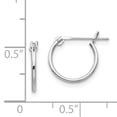 thumbnail image 3 of Boucles d'Oreilles en Or Blanc 14 Carats 1mm, 3 of 7