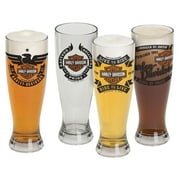 Harley-Davidson Bar & Shield Acrylic Pilsner Glasses Set, 22 oz. HDL-18775, Harley Davidson by Ace Branded Products