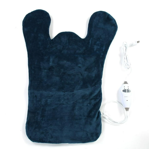 OTVIAP Electric Heat & Vibration Shiatsu Neck and Shoulder Heating Pad with Vibrating Therapy