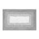 thumbnail image 5 of Naiovety Alfombrilla de baño hecha a mano exquisita de poliéster para una decoración lujosa del hogar Baño geométrico sin hilos sueltos Gris 40*60cm 2piezas, 5 of 6