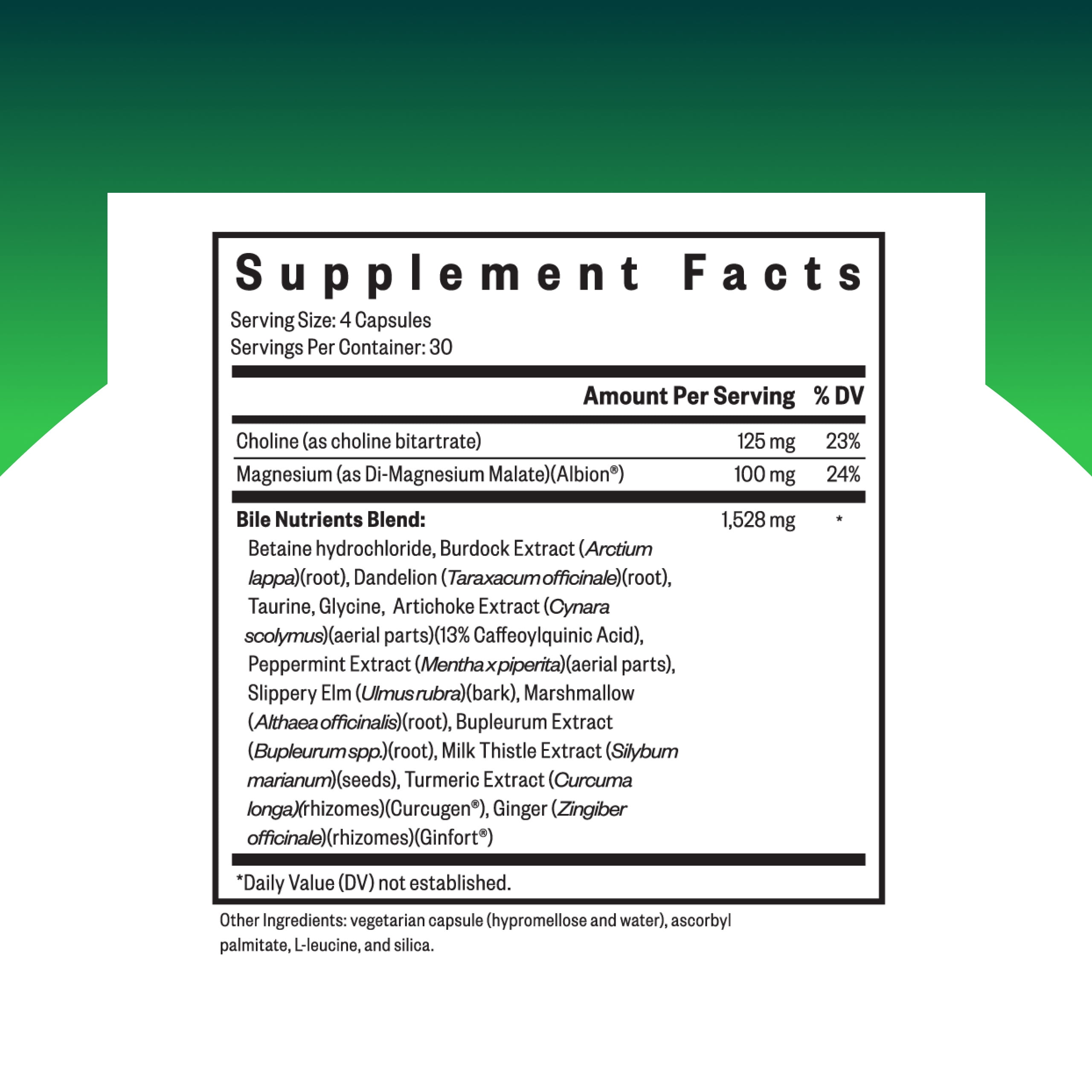 Seeking Health Bile Nutrients, Herbal Digestive Support for Healthy Gallbladder Function and Bile Production, Supports Healthy Fat Digestion and Liver Function (120 capsules)*