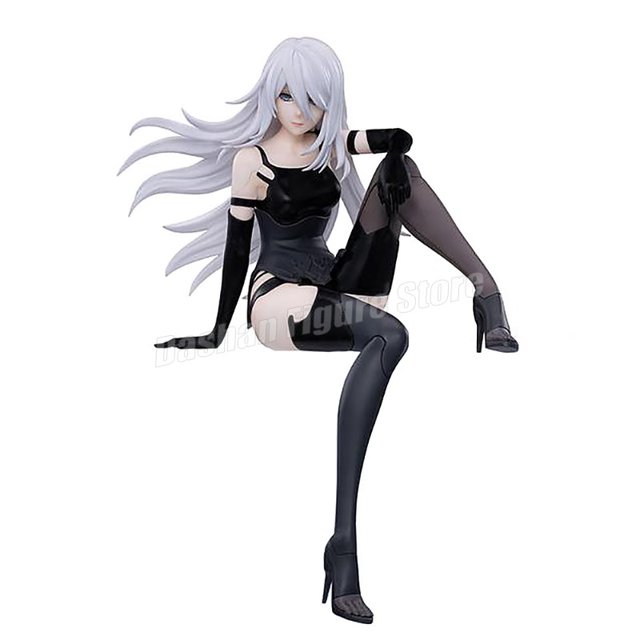 Anime NieR:Automata YoRHa A No.2 tipo B figura de acción tapón de fideos 2B 9S postura sentada figuras coleccionables modelo Juguetes