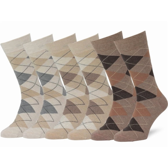 Calcetines de vestir Easton Marlowe Classic Cotton Argyle, paquete de 6 unidades #2 -5