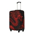 thumbnail image 2 of Cauagu Red Dragon On Black Print Travel Luggage Cover,Travel Dust-proof Suitcase Cover Softside Suitcase Protector for 18-32inch,Not Included Suitcase, 2 of 8