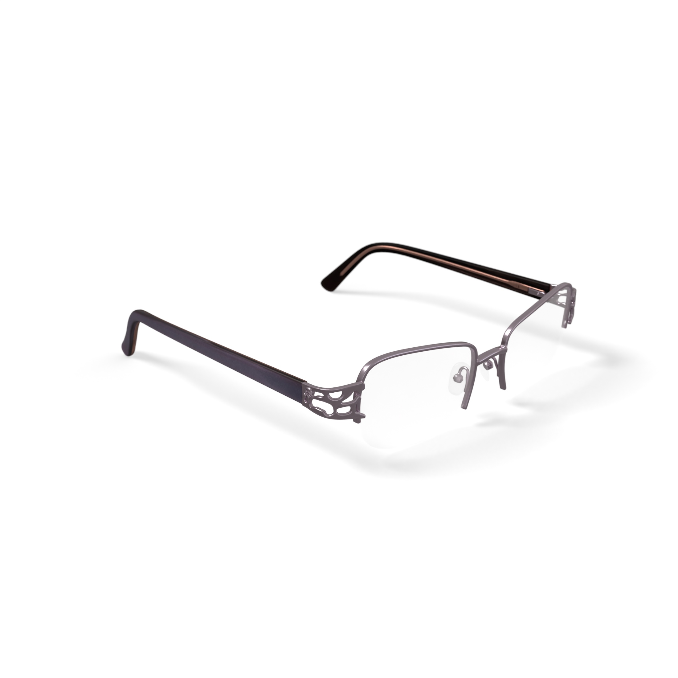 Madison Avenue Women's MAL103 Square Prescription Eyeglasses with Case, Blush